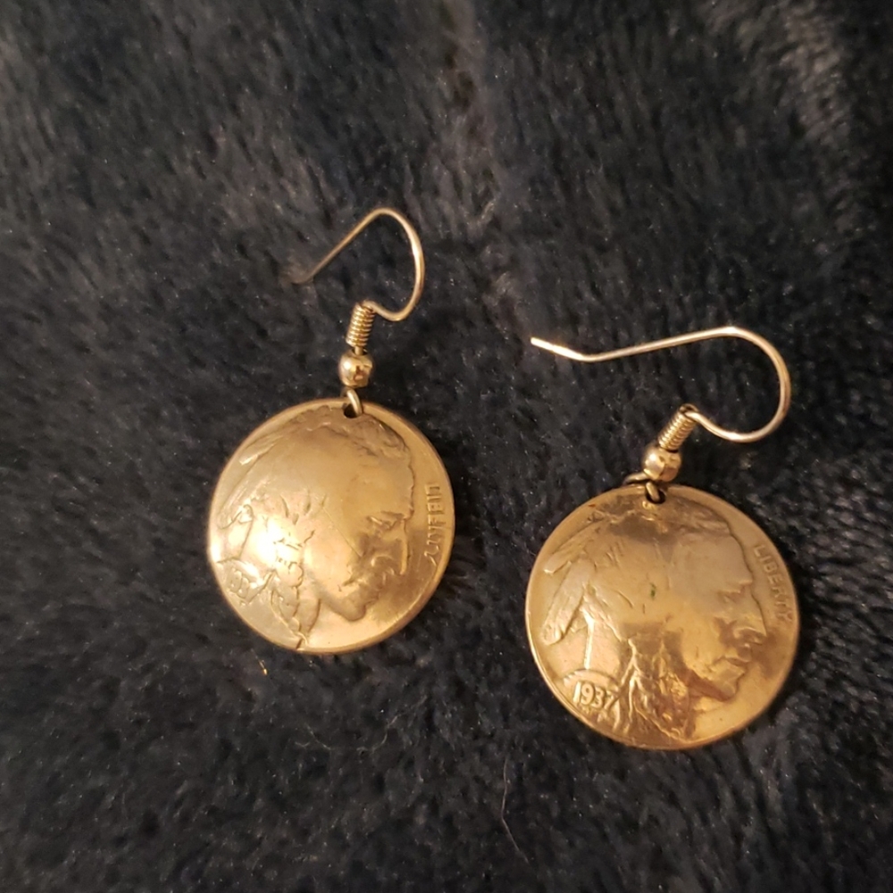 Buffalo Nickel Earrings